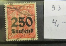 DR - Znaczek służbowy Mi.-Nr 93 , o