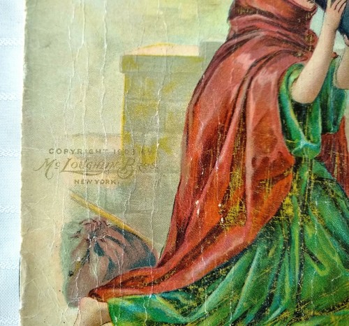 Stories From The Bible 1903 McLoughlin Bros. NY Softcover Color Litho Illustr - Picture 2 of 9