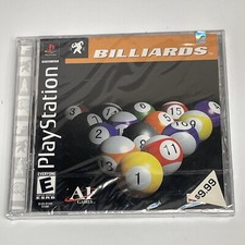 Billiards (Sony PlayStation 1, PS1 2001) Factory Sealed Black Label Brand New