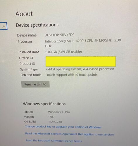 Asus Ultrabook Model Q501LA__Intel i5-4200 CPU @ 1.60 GHz_6GB RAM__750GB HDD - Picture 2 of 12