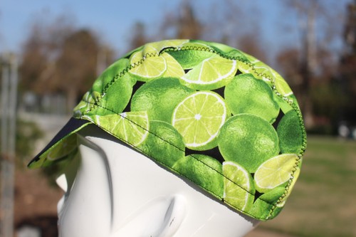 CYCLING CAP LIME FRUIT HANDMADE IN USA, NO FROM CHINA S M L - Picture 3 of 11