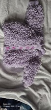 Knitting Baby Loopy Jacket  And Booties