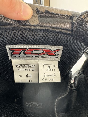 BOTAS TCX COMP 2 MX TALLA US 10 EURO 44 Comp2 Negro Blanco - Imagen 24 de 24