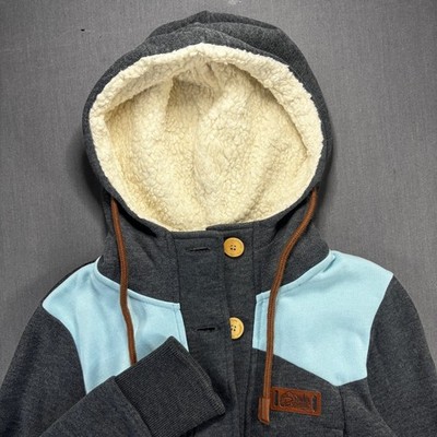 Picture Organic Clothing Sherpa Lined Hoodie Jacket Women s Charcoal Blue