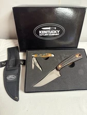 KENTUCKY CUTLERY CO. 2 PIECE KNIFE SET  71023 STAINLESS STEEL WITH SHEATH NIB