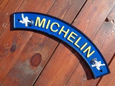Lovely MICHELIN MAN CURVED Cast Iron Sign c/w screw holes. Mr Binbendum Sign