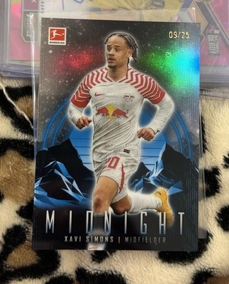Xavi Simons /25 Topps Midnight Bundesliga 2023-24