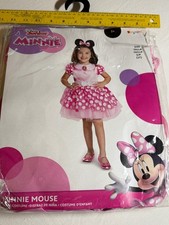 Disney Minnie Mouse Dress-Up Costume S/P 2T Disguise Polka Dot