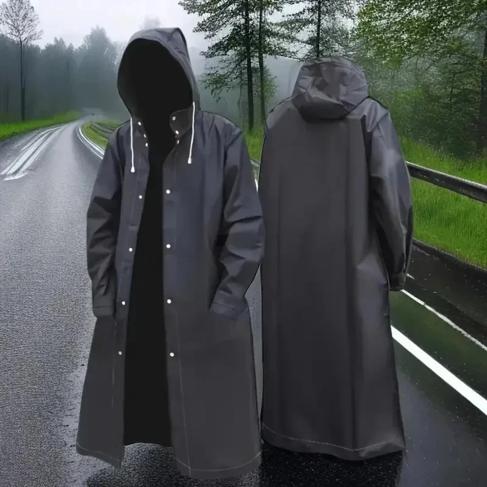 Raincoat Poncho Suit Eva Long Unisex Male Women Jacket Tourist Bike Waterproof-image