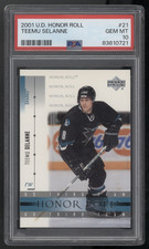2001-02 Upper Deck #21 - Teemu Selanne - Honor Roll - PSA 10