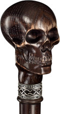 Skull Cane - Handmade - Skull Walking Stick Vampire Gothic Walking Cane Skul