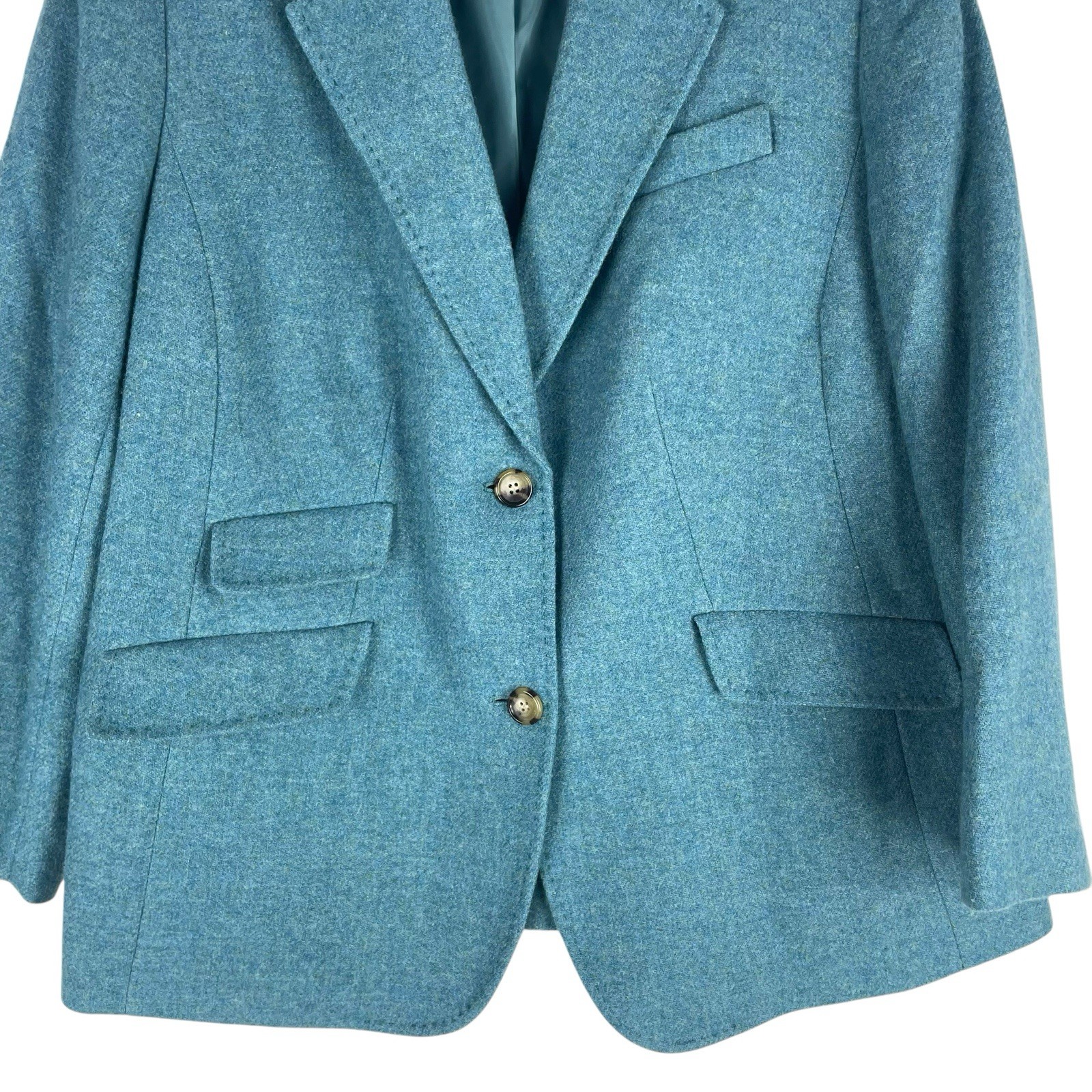 Talbots Wool Blend 2 Button Blazer Jacket Heather… - image 4