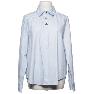 Zara, Hemd, Größe: L, Blau, Baumwolle/Elasthan/Polyester, Einfarbig, Damen #CEp