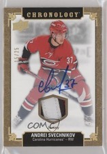 2019-20 Upper Deck Chronology Gold Premium 15/25 Andrei Svechnikov #115 Auto r2r