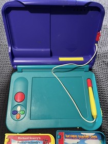 SEGA PICO LEARNING SYSTEM MK-49002 CONSOLE W/4 GAMES 1994 UNTESTED 