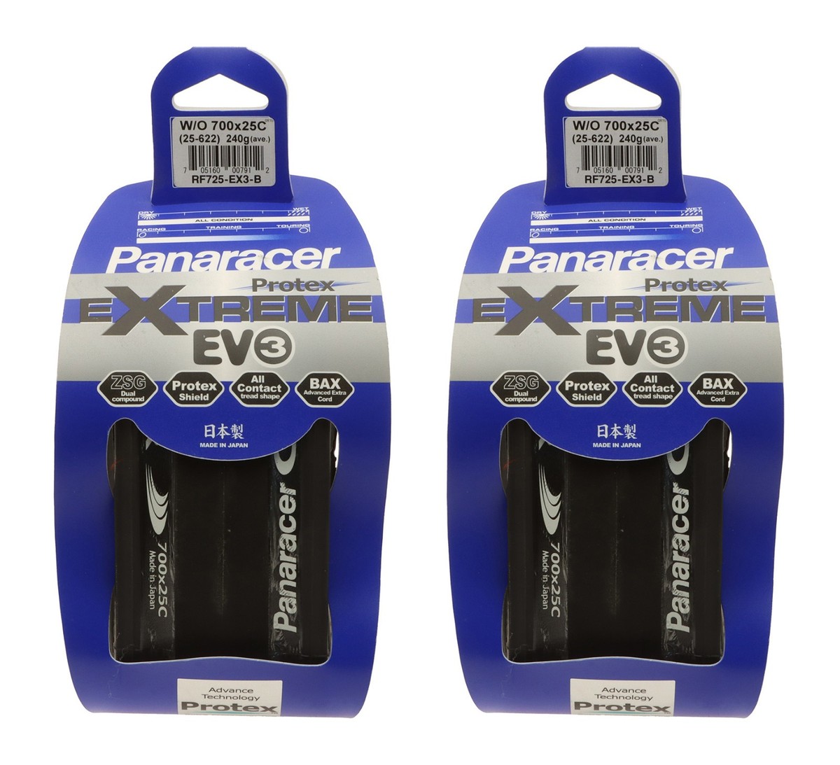 Panaracer Extreme EV3 PT Clincher Tires 700x25c Black/Black Road