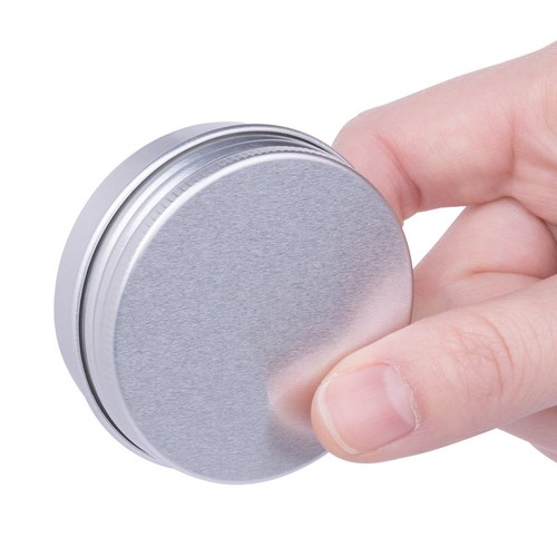 Paquete de 30 latas de lata con tapa de tornillo redondo de metal bálsamo labial contenedores con tapas (1 oz) - Imagen 7 de 7
