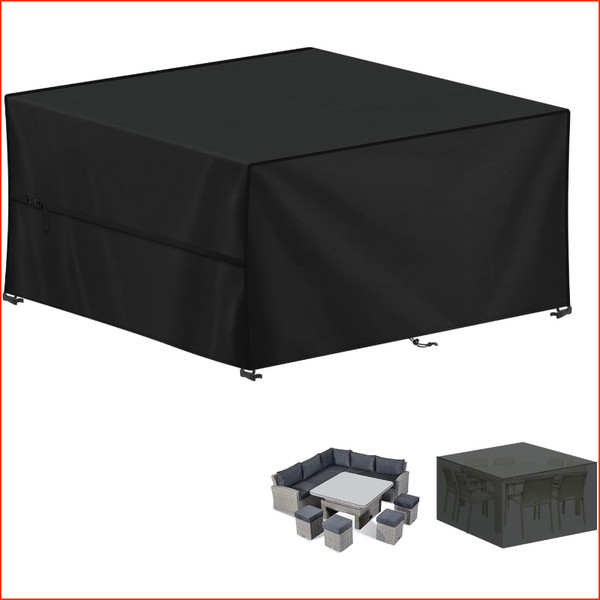 Abdeckhaube GartenmöBel 150X130X90Cm Wasserdicht 420D Oxford Gewebe Schutzplane-image