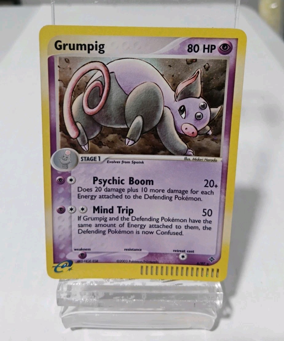 Grumpig EX Dragon 6/97 Holo Rare NM Pokemon Card