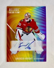 Spencer Knight Full Rainbow Auto #RA-SK 2025-26 Upper Deck Allure Hockey