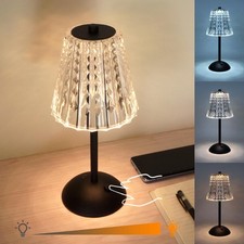 Cordless Table Lamp, 4000mAh Rechargeable Battery Operated Lamp, 3 Color Mode...