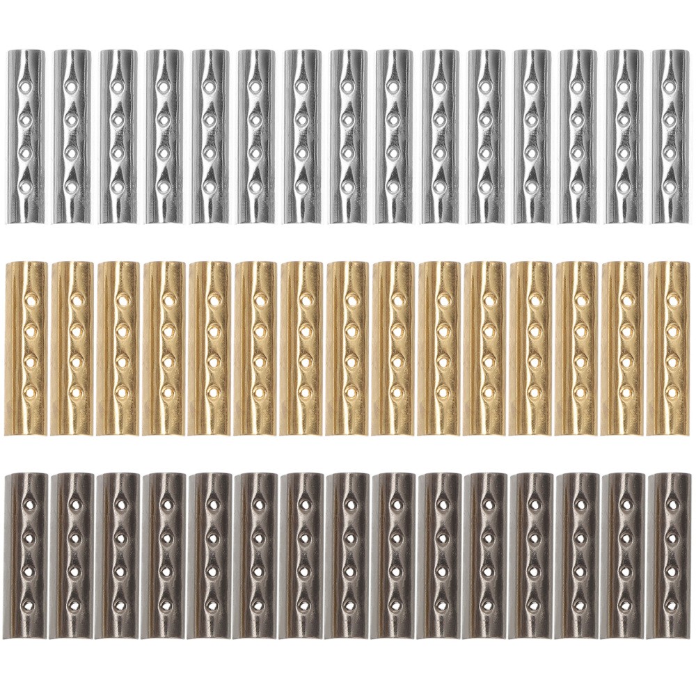 APL 150 Pezzi Fibbia Corda Metallo Cordino Clip Decorativo Laccio Scarpe Coulisse Morsetto