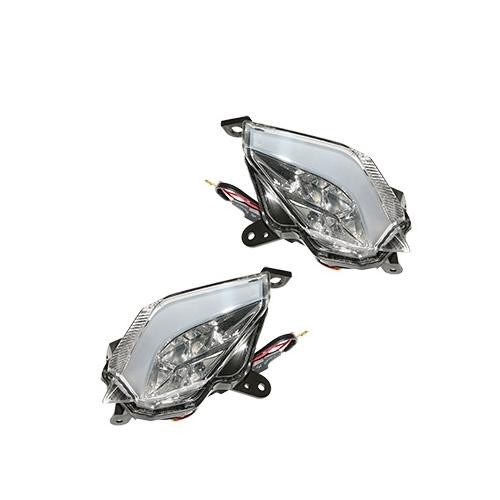 Clignotants Tmax 530 à LED étanches et transparents avec éclairage arrière instantané