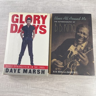 2 Books about Famous Musicians BB King & Bruce Springsteen Hardcover First Edit.