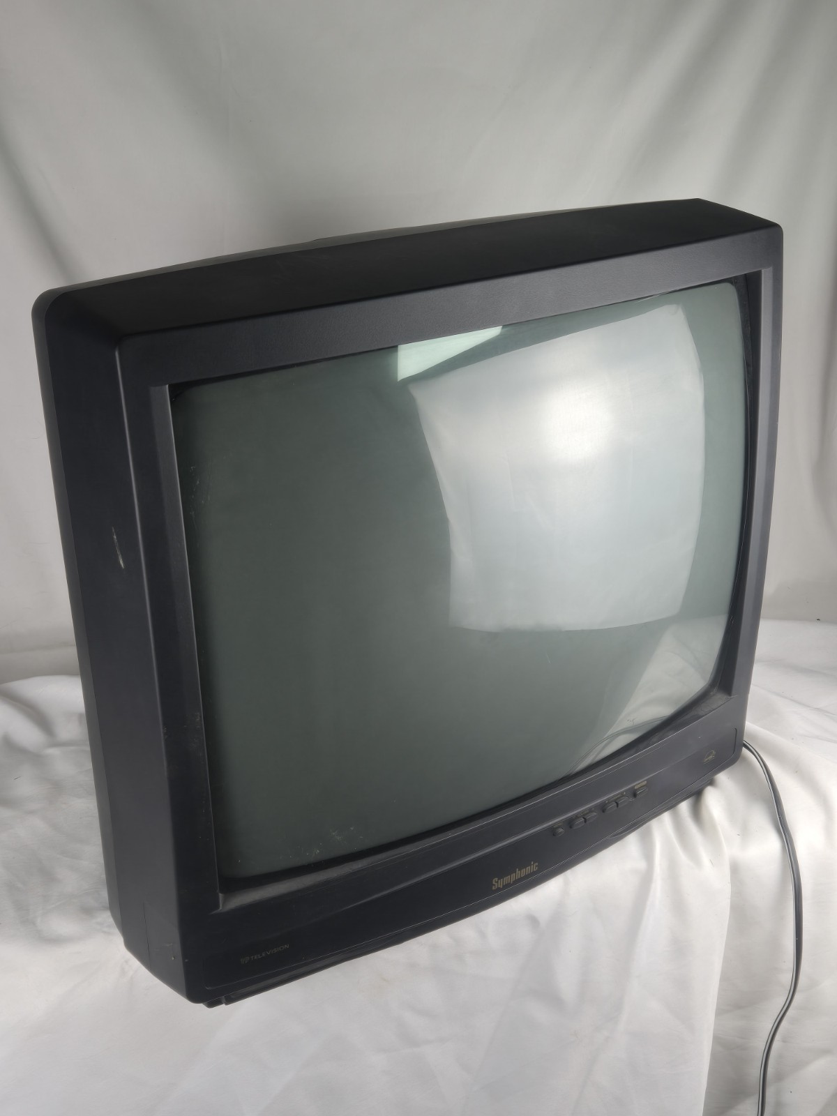 Symphonic WF-13 19 in CRT TV 480i NTSC RF (Coaxial) Built-in Speakers Black