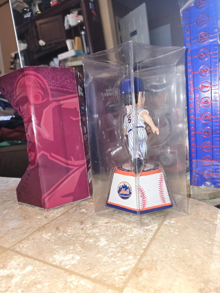Reloj David Wright New York Mets Forever Collectibles Cabeza Bobble Capitán Nodder Foto 3 de 4