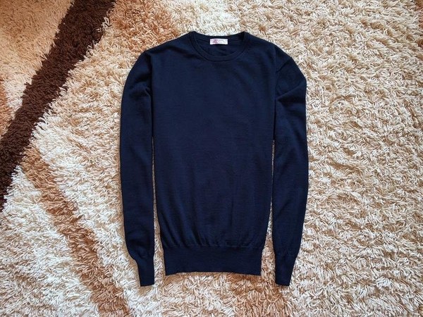 Men Gran Sasso Sweater Navy Wool 40 /L / 48