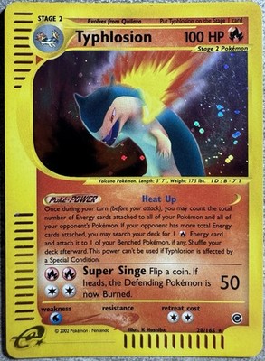 Pokémon Expedition (2002): Typhlosion HOLO 28/165 - ENGLISCH - Tornupto - EXC.