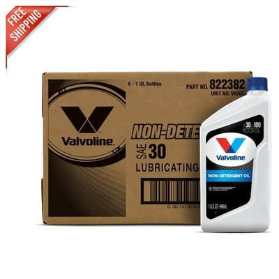 1 Quart Non-Detergent Engine Oil, Case of 6 - Enhances Performance & Durability