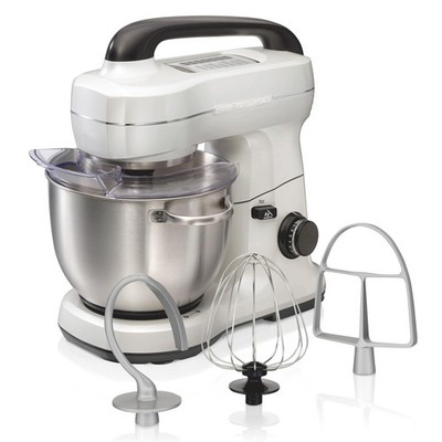 Hamilton Beach 4 Quart Electric Stand Mixer Model 63398 7 Speed White