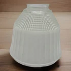 Antique Prismatic Milk Glass Lamp Shade Pendant Hanging Torchiere Nat'l Lamp 5”