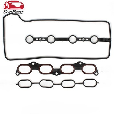 Fit 2001-2013 Toyota Lexus Pontiac 2.4L Valve Cover Gasket + Intake Mani Gasket