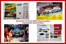Renault R 16 TX mit 93PS Literaturpaket - 6 komplette Zeitschriften