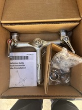 MOEN Commercial 2 Handle Wall Mount Service Faucet In Chrome