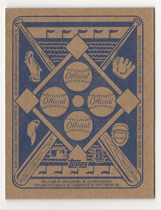 2005 Bowman Heritage Roy Oswalt ‘51 Topps Heritage Blue Backs Astros 45 - Image 2 of 2
