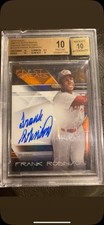 2015 FINEST GREATS AUTOGRAPHS ORANGE REFRACTORS FRANK ROBINSON BVG 10/10