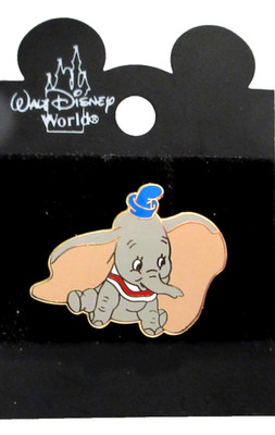 WDW 2005 SITTING DUMBO WITH BLUE HAT and FACING FORWARD VERSION 2 MINI PIN#47721