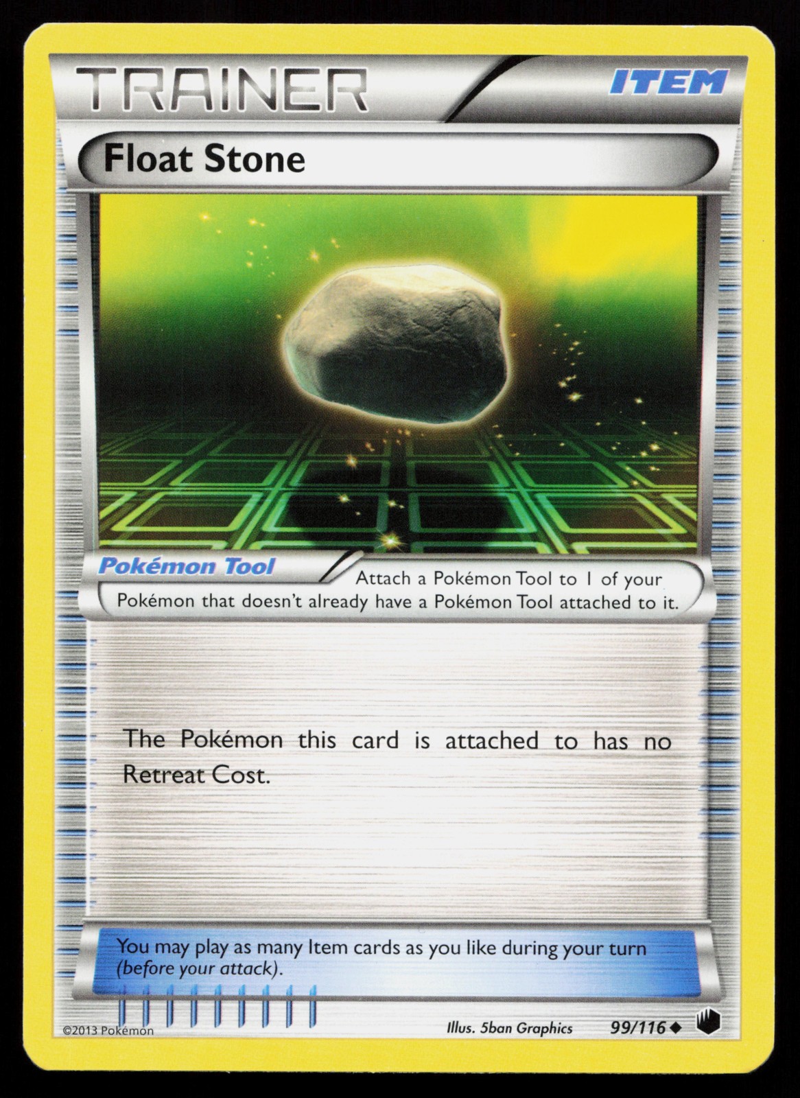 Float Stone 99/116 Uncommon Plasma Freeze Pokémon Card