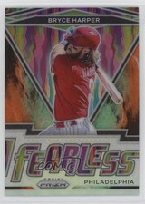 2021 Panini Prizm Fearless Cosmic Haze Prizm Bryce Harper #FR-11 qf4