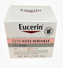 Eucerin Q10 ANTI-WRINKLE Sensitive Skin Creme Moisturizer, 1.7 Oz