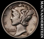 1943-S Silver Mercury Dime-Scarce Better Date No Reserve #G7507