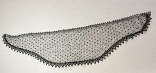 Antique lace - small black tulle collar - circa 1900