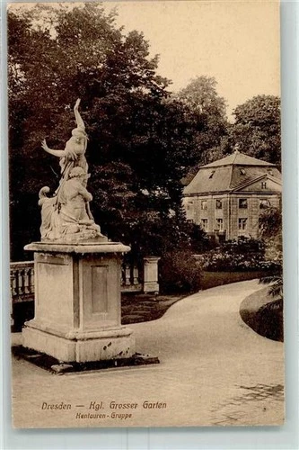 10467245 - 8000 Dresden KGL. Large Garden Centaur Group Dresden Stadtkreis