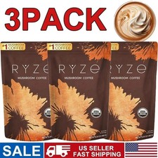 3 Pack Organic Mushroom Coffee - Coffee for Better Energy - 30 Servings
