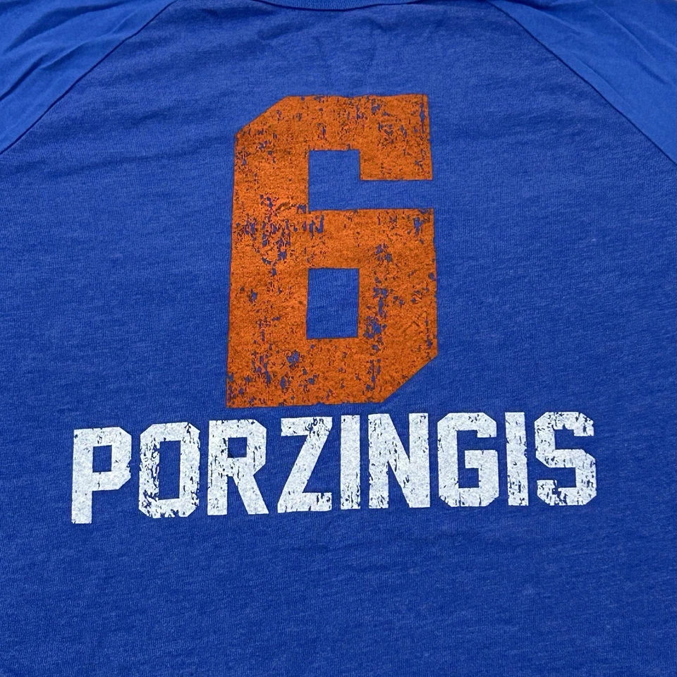 Женская футболка с длинным рукавом New York Knicks Kristaps Porzingis No6 NBA 4 3/4 XL - Изображение 2 из 4