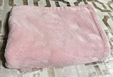Pink Plush Baby Sherpa Blanket 28" x 38" Thick  Real Soft